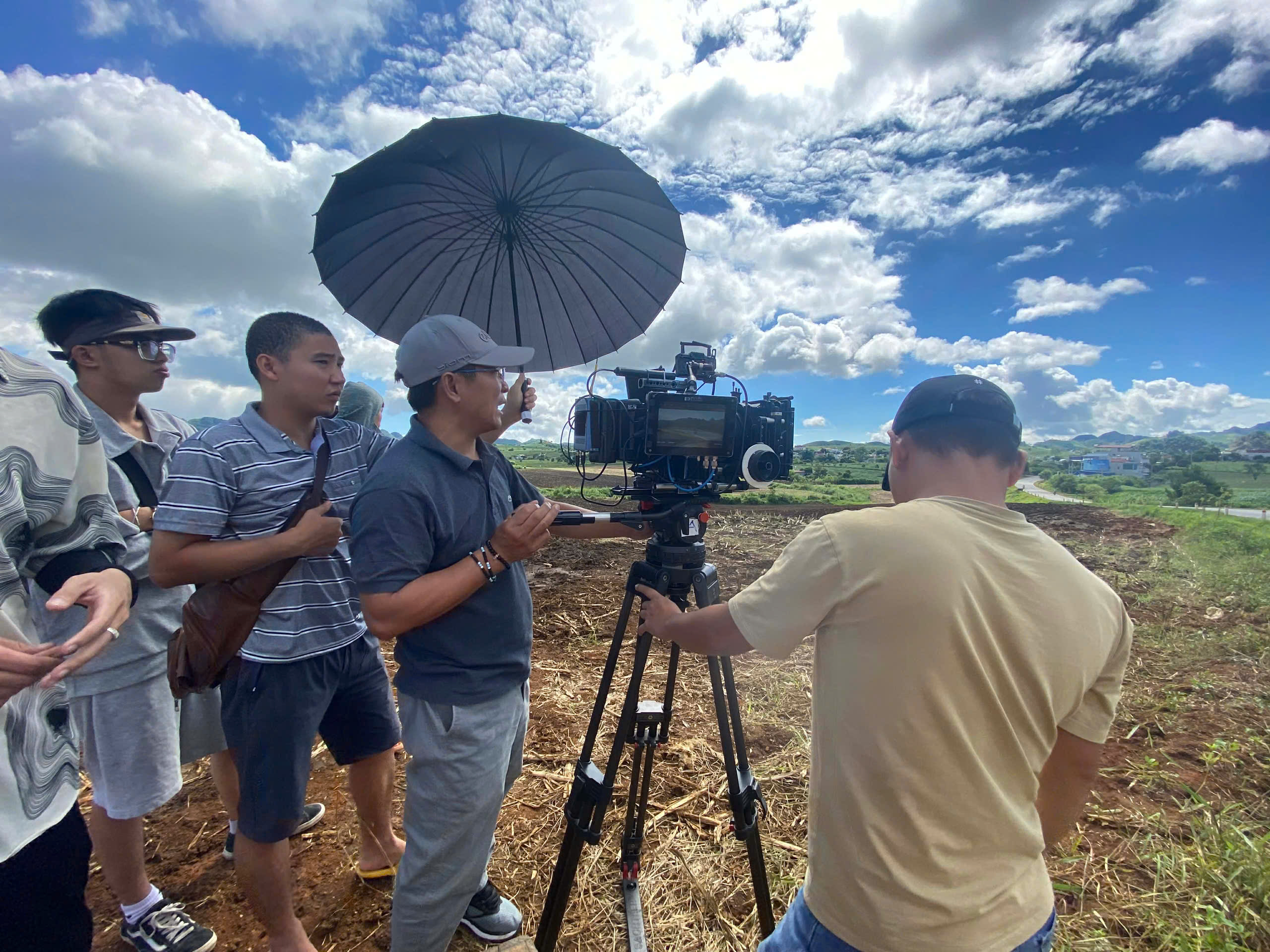 Film director on set